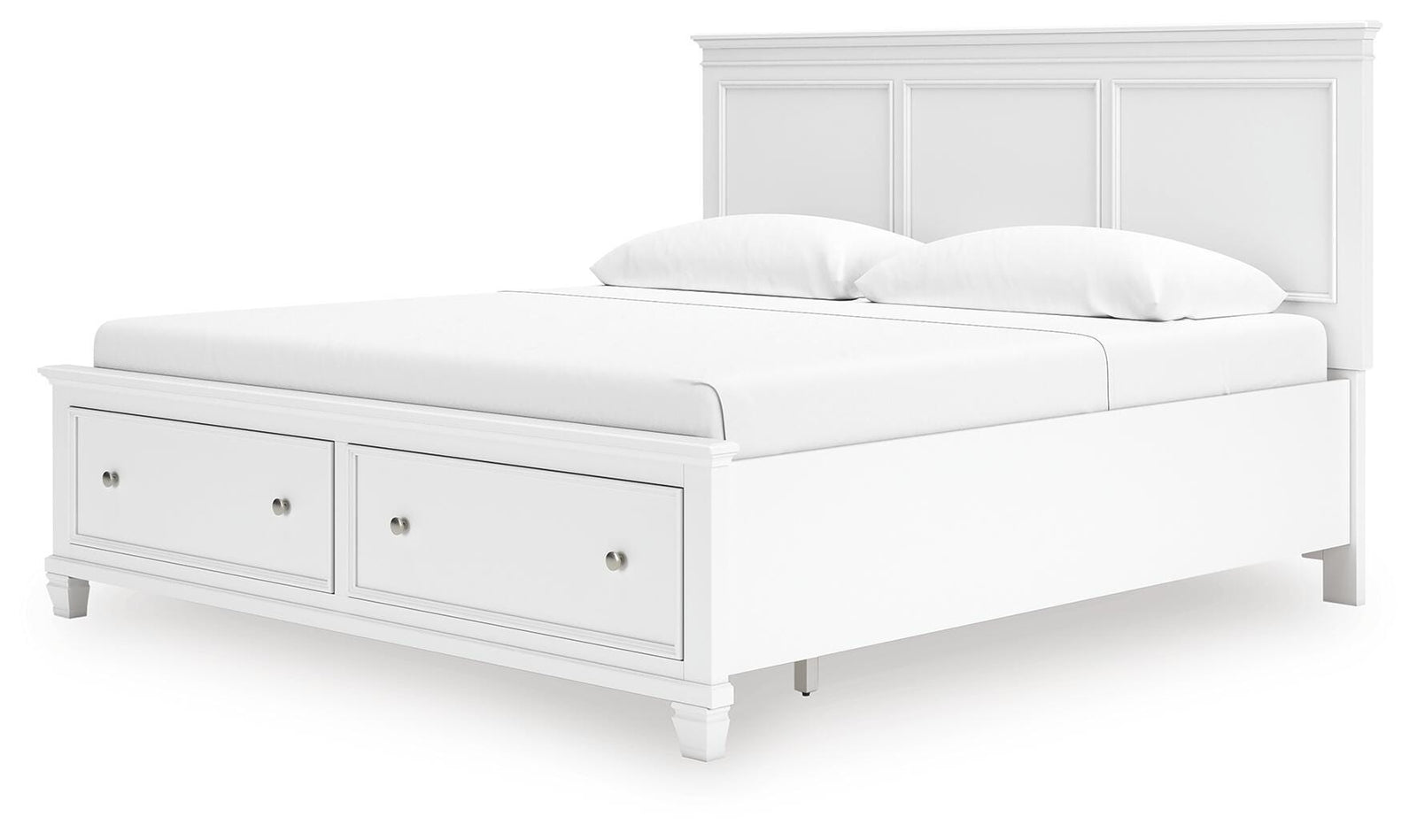 Fortman Panel Storage Bed - White  (B680-SI) - Image 5