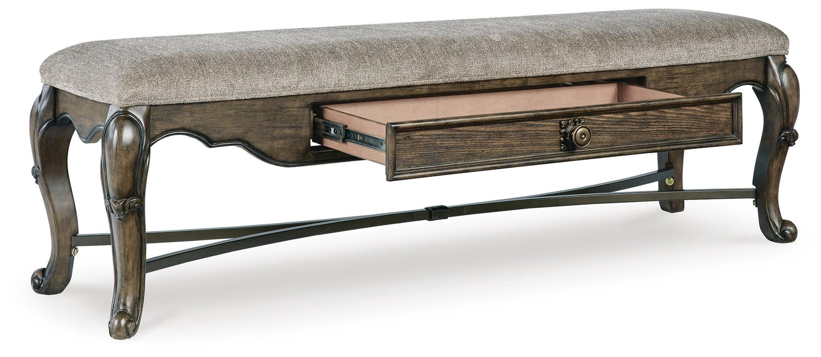 Maylee Extension Dining Table, 4 Chairs and Bench (D947-SI) - Image 4