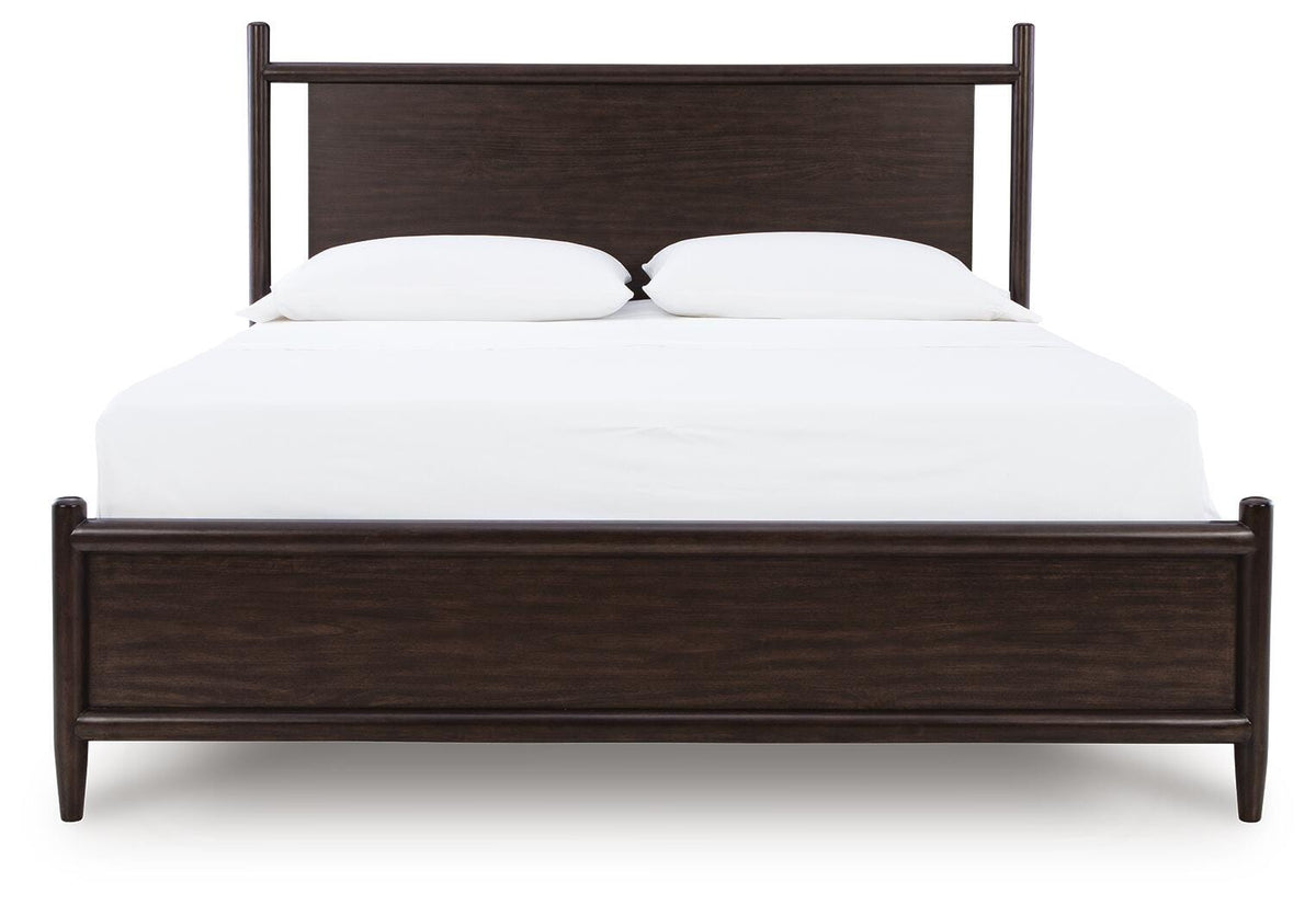 Dantenton Panel Bed, Dresser and Mirror (B611-SI) - Image 2