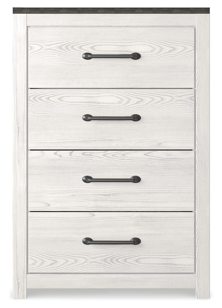 Gerridan Panel Bed, Chest and Nightstand - White/Gray  (B1190-SI) - Image 2