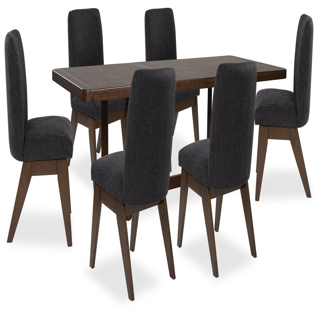 Dilenno Extension Dining Table and 6 Chairs (PCD857-SI)