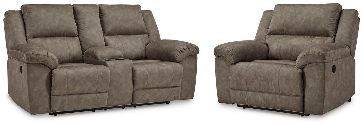 Laresview Reclining Loveseat and Oversized Recliner (37203-SI)