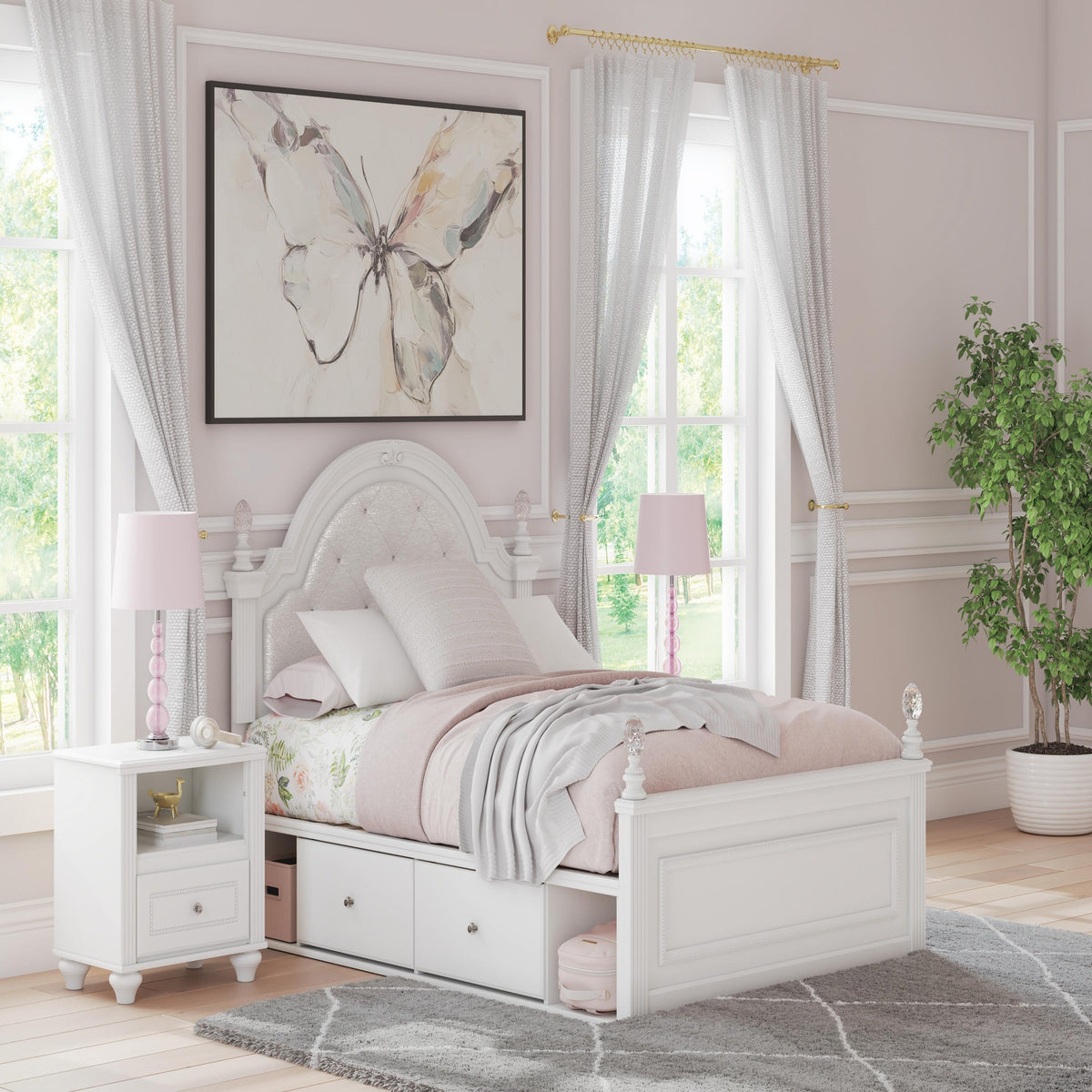 Kozlani Full Upholstered Panel Storage Bed (PCB1819-SI) - Image 9