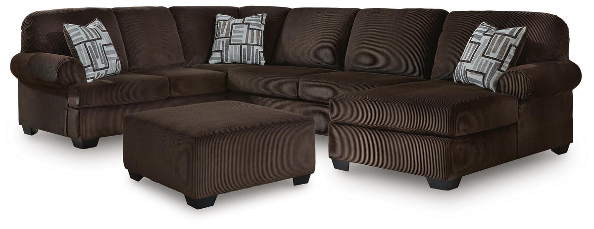 Kimlee 3-Piece Sectional and Ottoman (PC35603-SI)