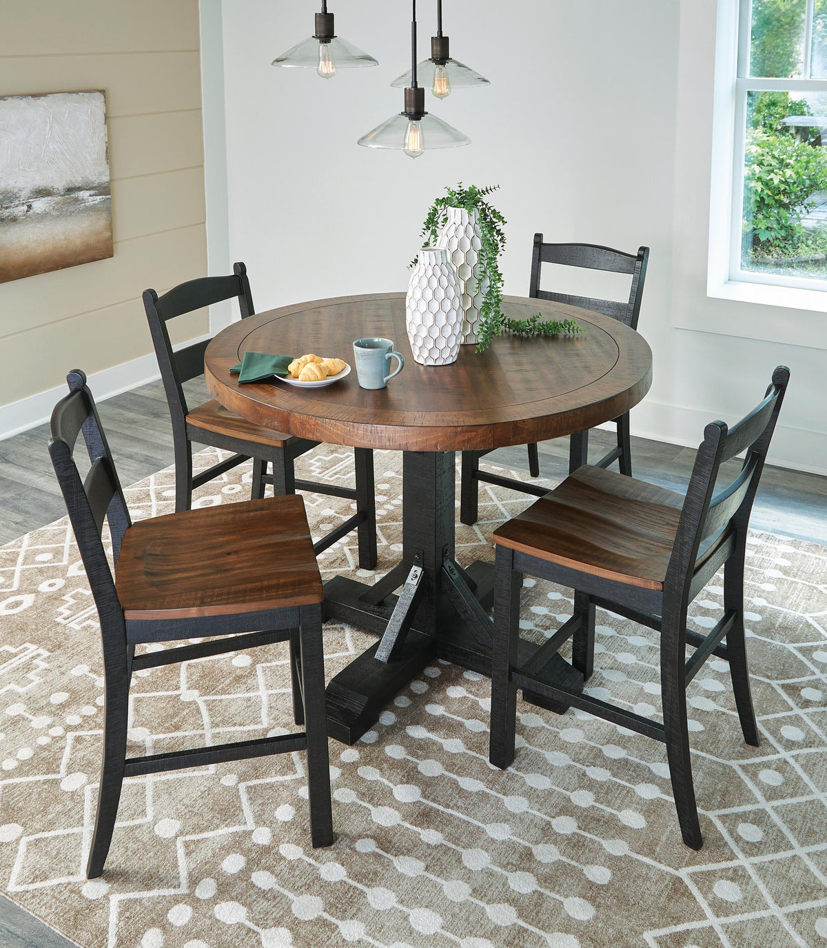 Valebeck Counter Height Dining Table and 4 Barstools (D546-SI) - Image 6