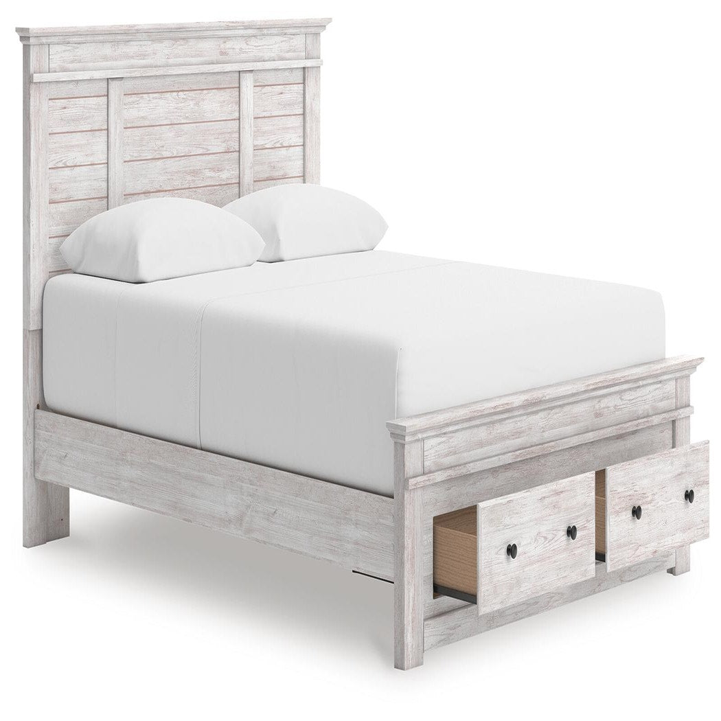 Makidern Queen Panel Storage Bed (PCB1171-SI) - Image 4
