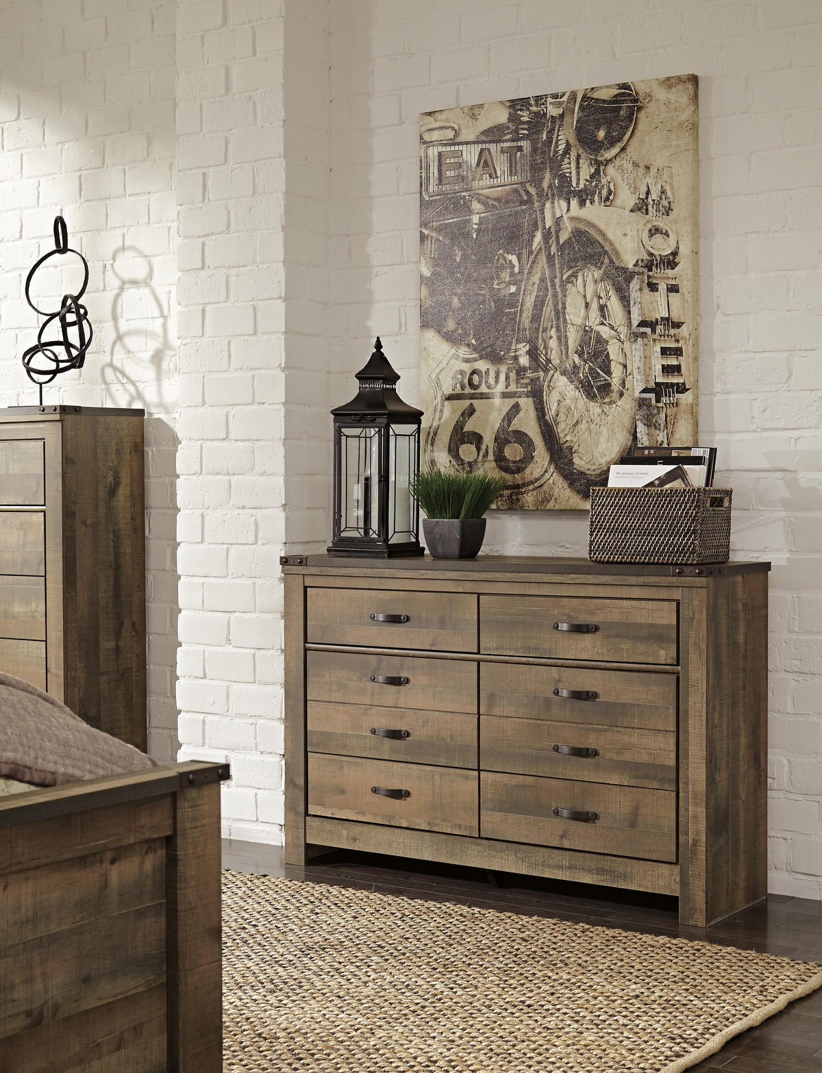 Trinell Bookcase Bed, Dresser and 2 Nightstands (B446-SI) - Image 8