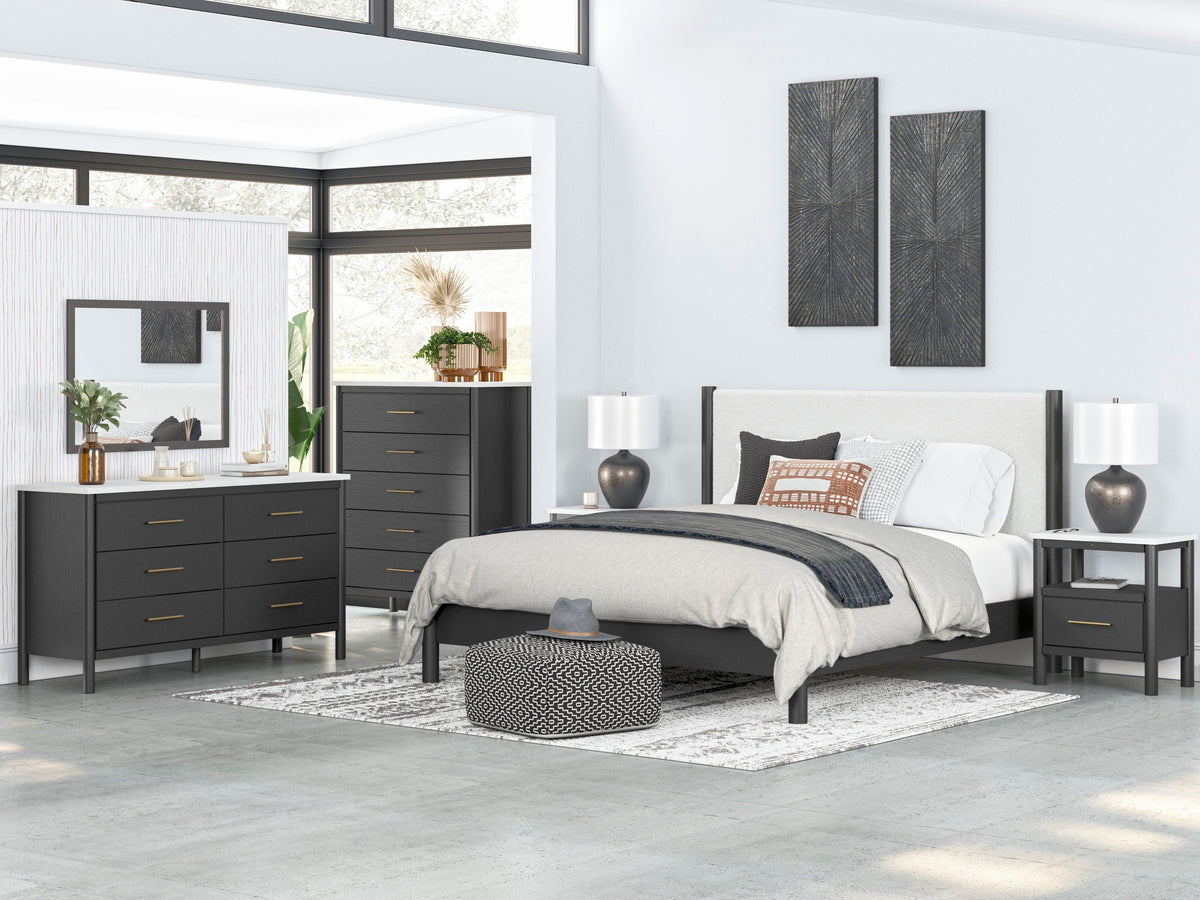 Cadmori Dresser and Mirror - Black/White  (B2616-SI) - Image 10