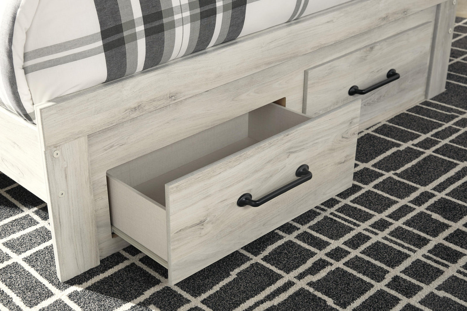 Cambeck Panel Storage Bed - Whitewash  (B192-SI) - Image 6