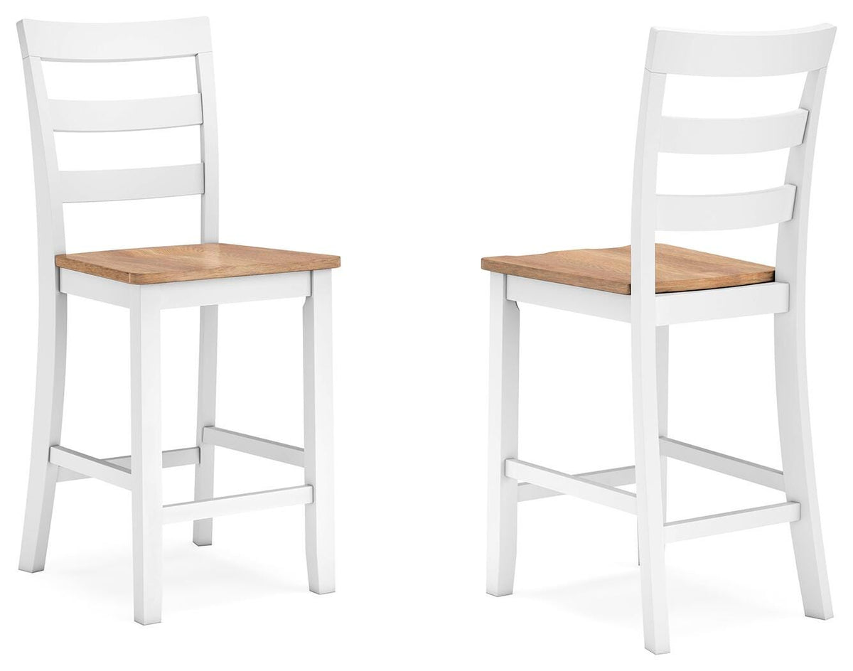 Gesthaven Counter Height Barstool (Set of 2) (D398-SI) - Image 2