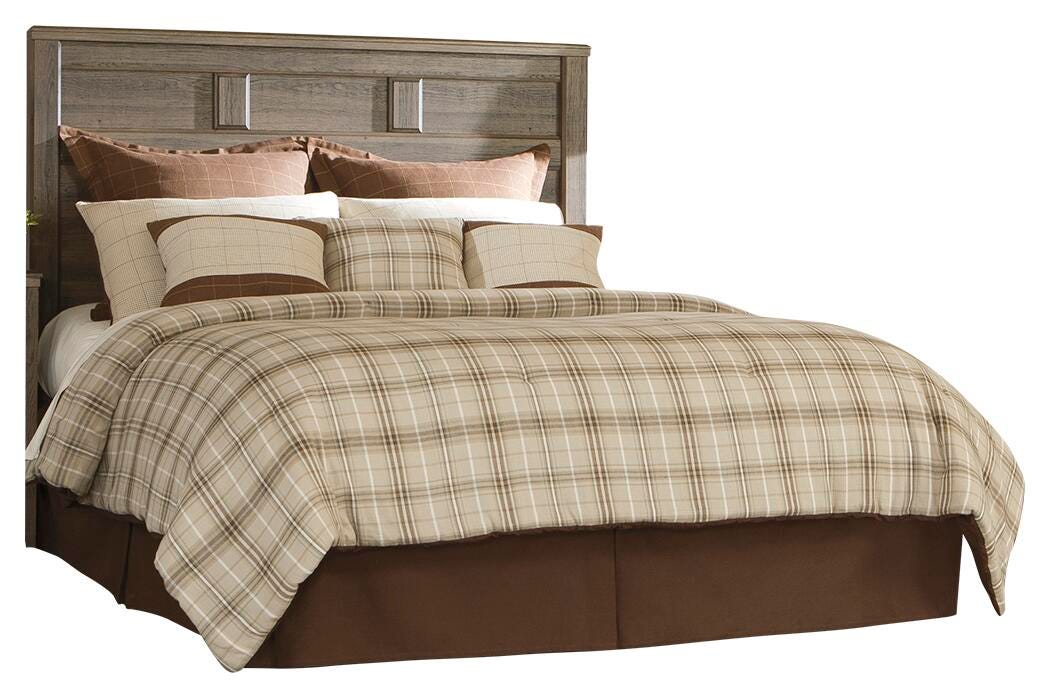 Juararo Panel Headboard, Dresser and Mirror - Dark Brown  (B251-SI) - Image 2