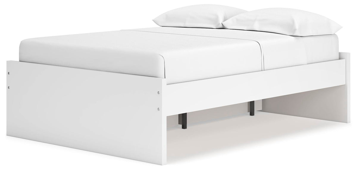 Onita Platform Bed with 1 Side Storage (Youth) - White  (EB9630-SI) - Image 2