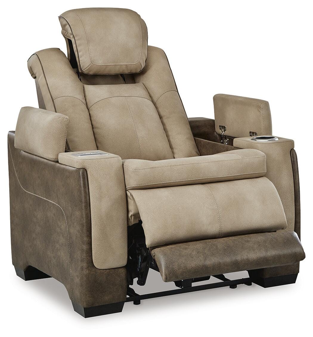Next-Gen Durapella Power Reclining Loveseat with Console (22003-SI) - Image 2