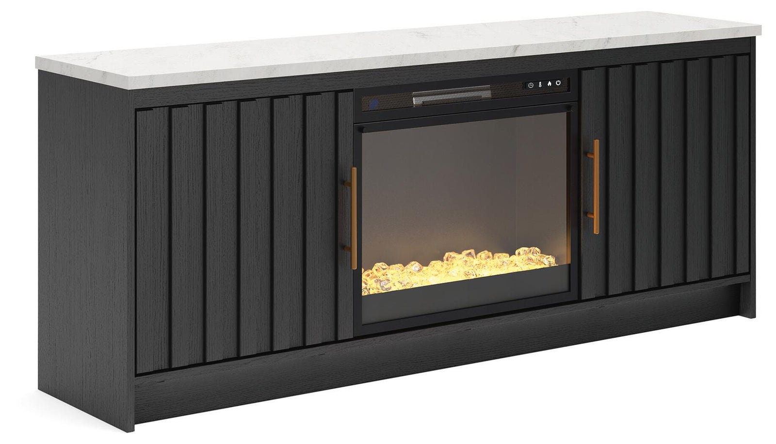 Cadmori 63 TV Stand with Electric Fireplace (W2616-SI)