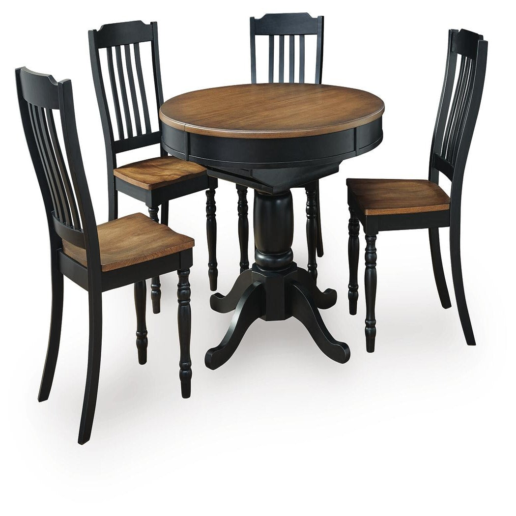 Clorazi Extension Dining Table and 4 Chairs (PCD619-SI) - Image 3