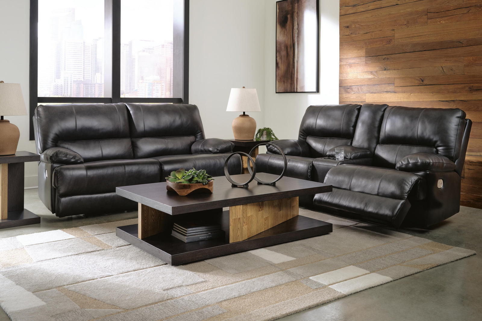 Mountainous Power Reclining Sofa and Loveseat (U65801-SI) - Image 4