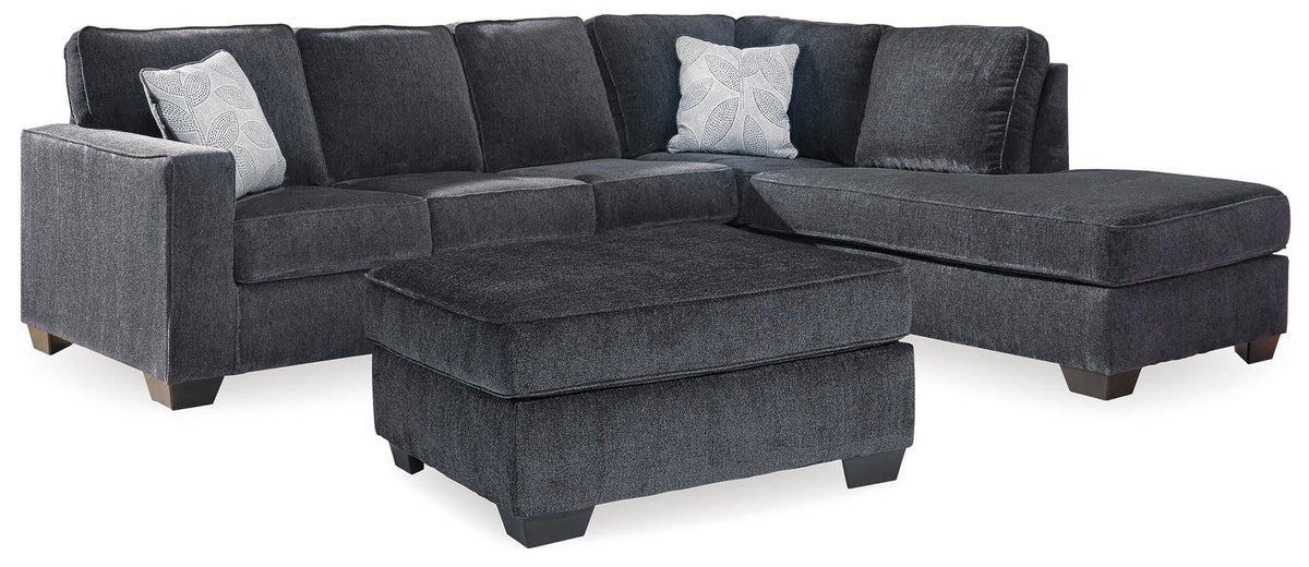 Altari 2-Piece Sectional and Ottoman (87213-SI)
