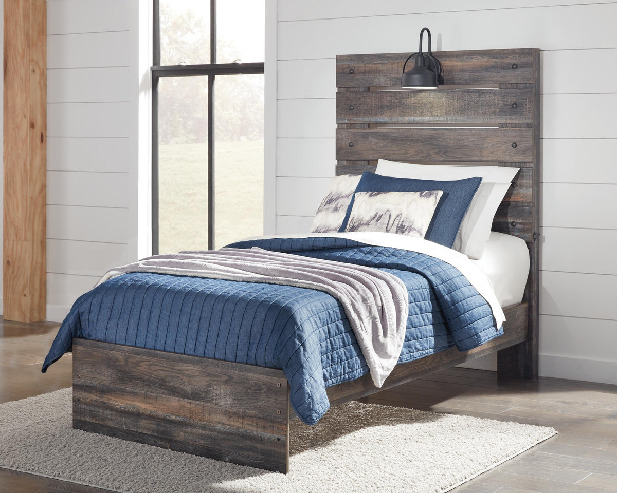 Drystan Panel Bed, Dresser and Mirror - Multi  (B211-SI) - Image 6