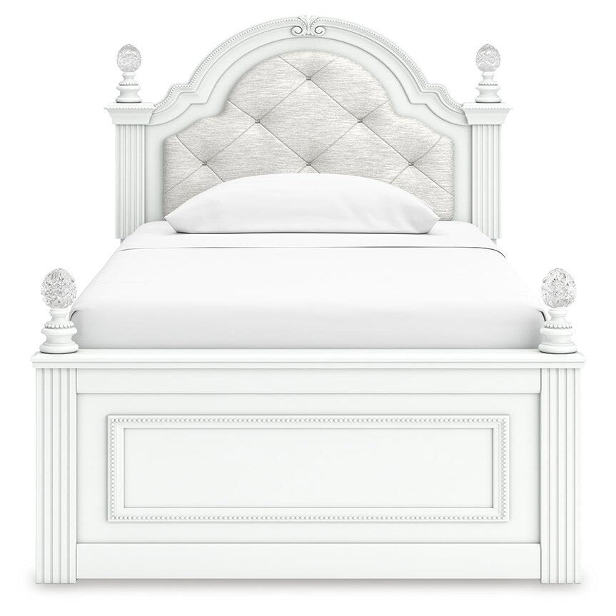 Kozlani Twin Upholstered Panel Storage Bed (PCB1819-SI) - Image 4