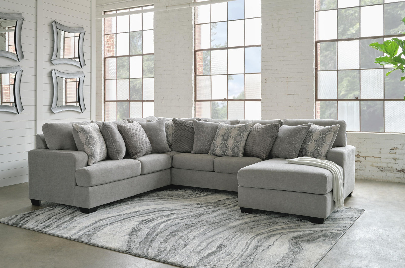 Keener 4-Piece Sectional with Chaise (11001-SI) - Image 2