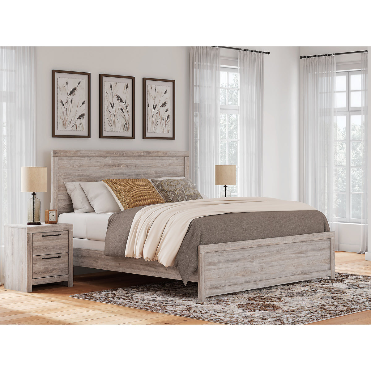 Broachmyn King Panel Bed (PCB1120-SI) - Image 8