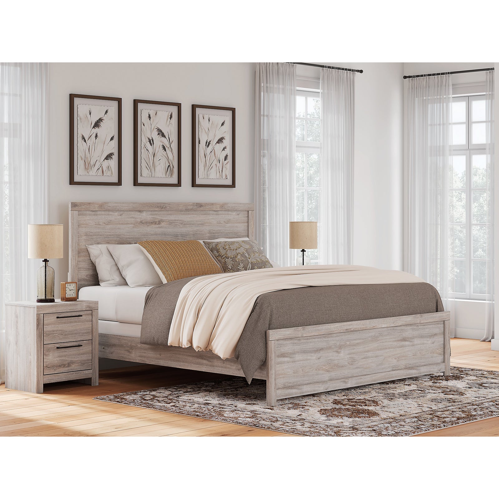 Broachmyn King Panel Bed (PCB1120-SI) - Image 8