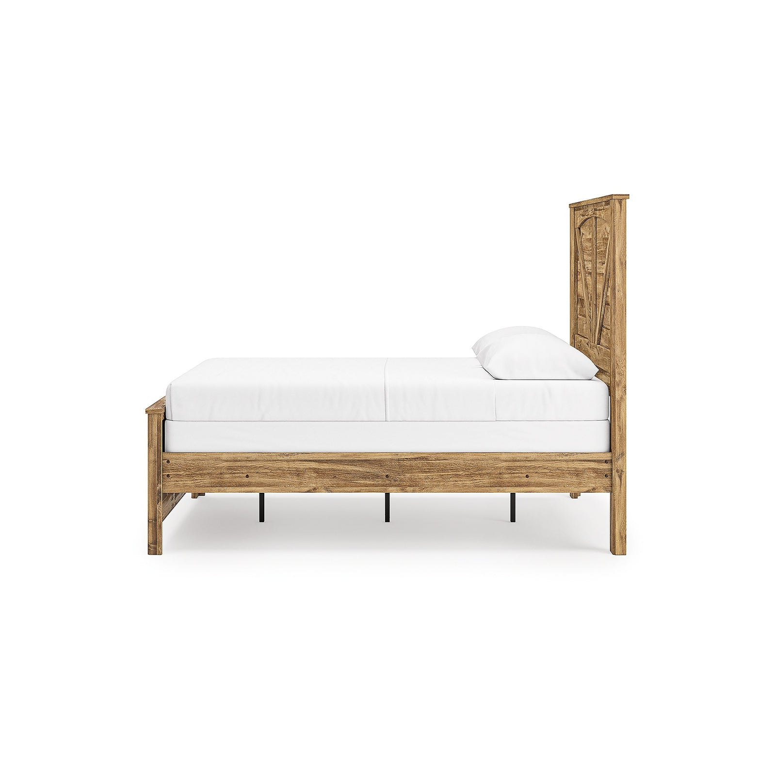 Maystonna Queen Crossbuck Panel Bed, Dresser, Mirror and Nightstand (PCB1580-SI) - Image 13