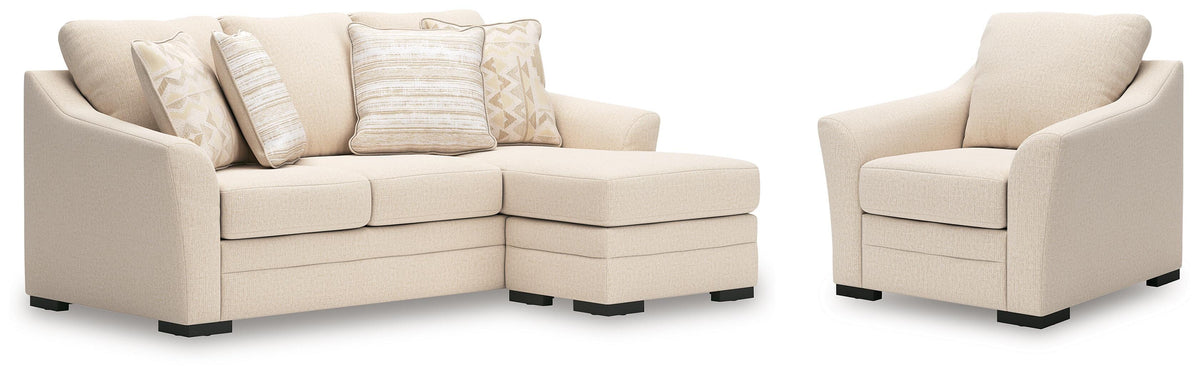 Lango Sofa Chaise and Chair (48602-SI)