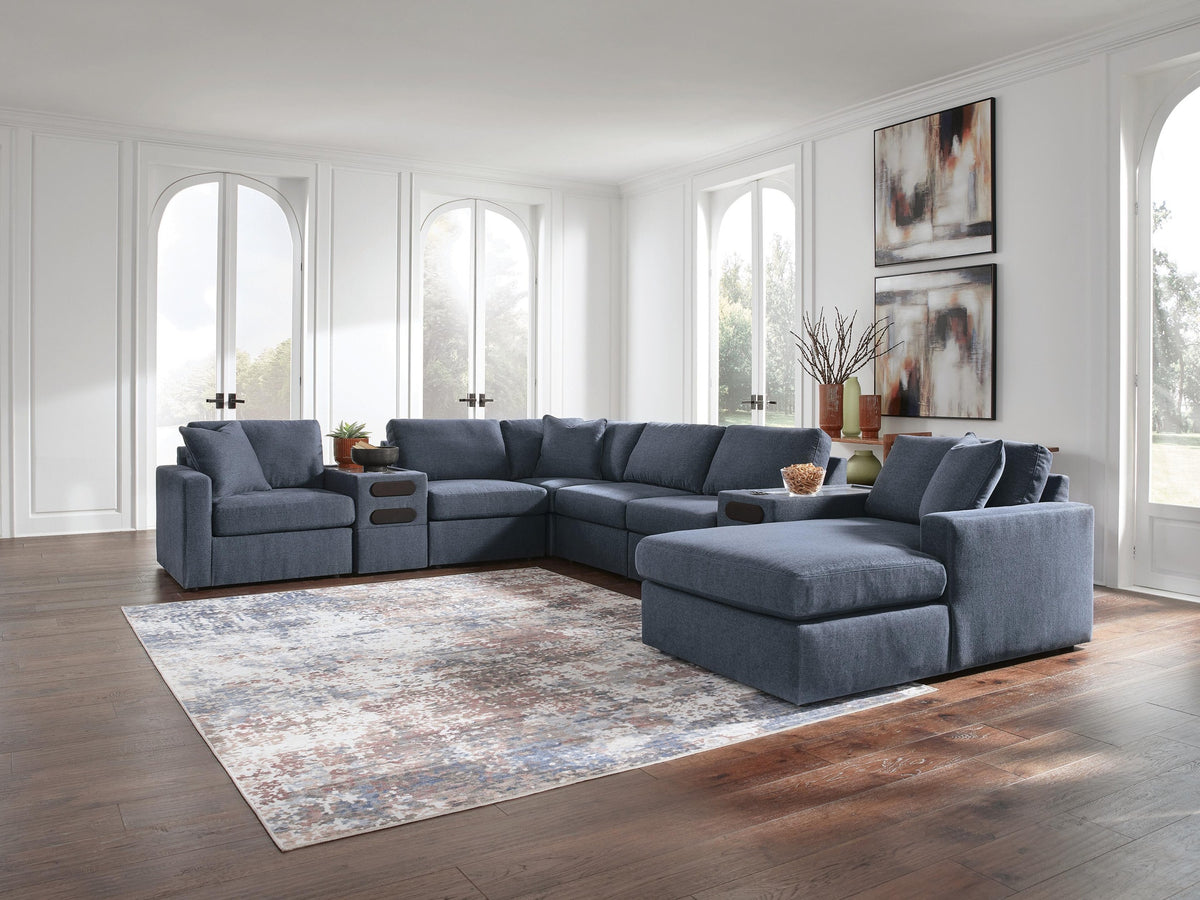 Modmax 8-Piece Sectional with Storage Chaise and Audio Consoles (92121-SI) - Image 2