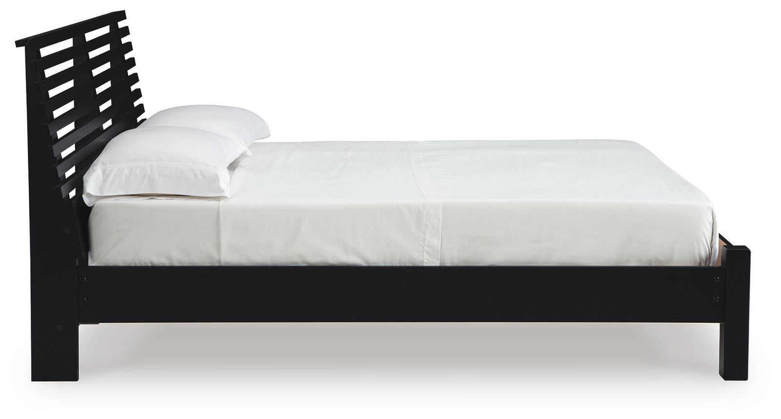 Danziar Slat Panel Bed (Youth) - Black  (B1013-SI) - Image 4
