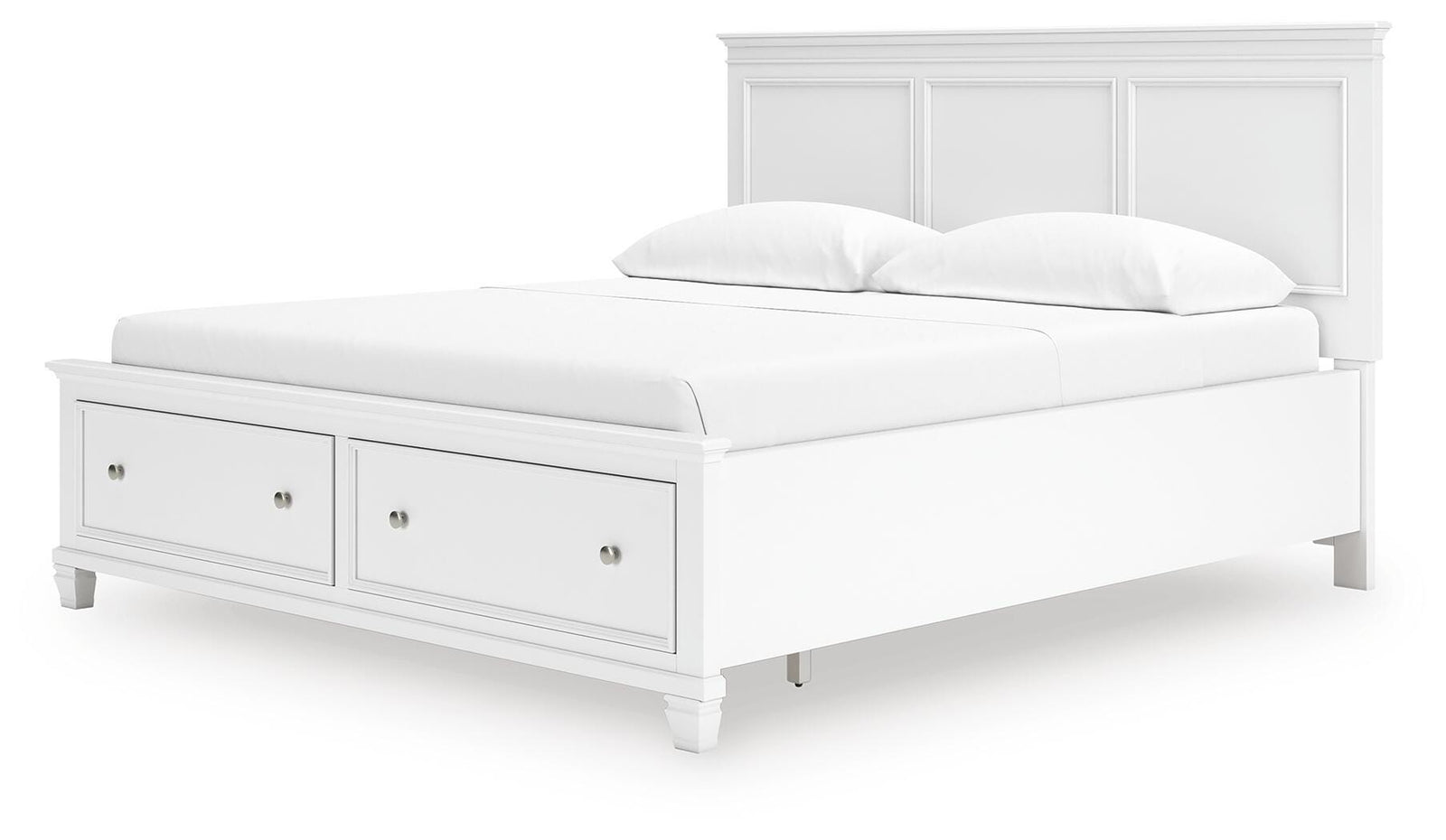 Fortman Panel Storage Bed - White  (B680-SI) - Image 5