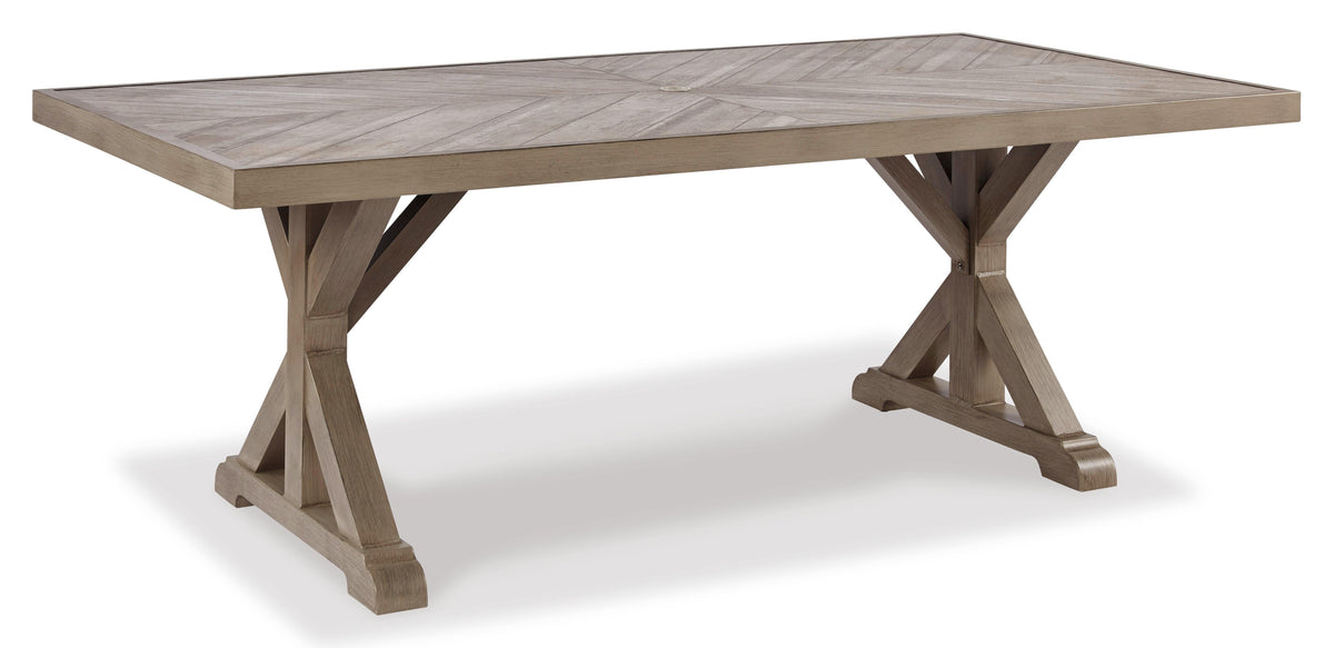 Beachcroft Outdoor Dining Table with 4 Chairs and Bench (P791-SI) - Image 7