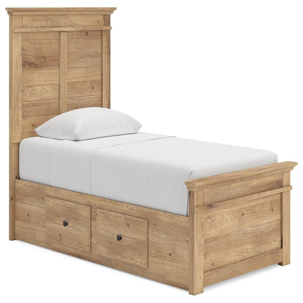 Makidern Twin Panel Storage Bed (PCB1170-SI) - Image 2