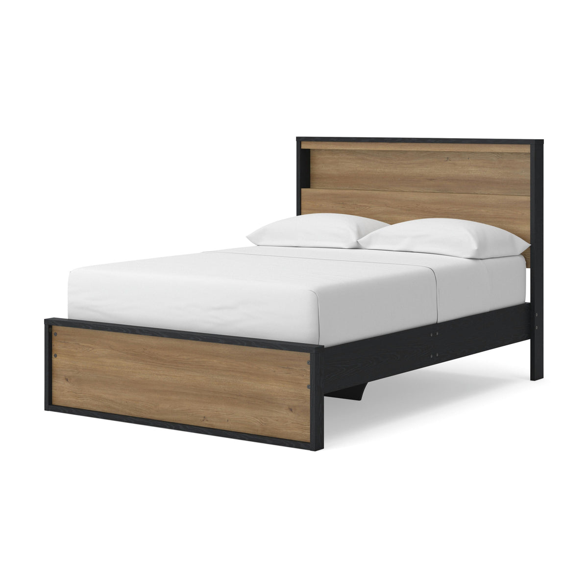 Kozmour Bookcase Complete Bed Frame - Black/Brown  (EB1460-SI) - Image 14