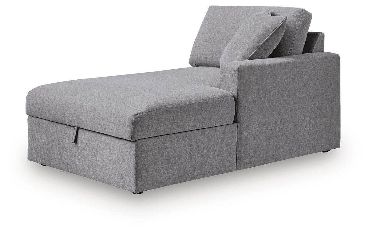 Modmax Right-Arm Facing Corner Chaise with Storage (92104-SI) - Image 3