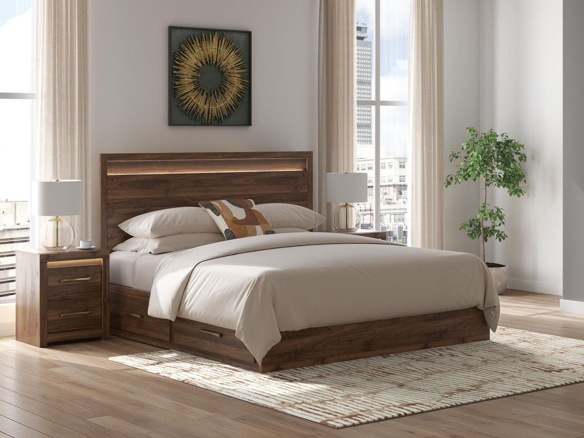 Janfyn King Panel Bed with 2 Sided Storage (PCB1010-SI) - Image 2