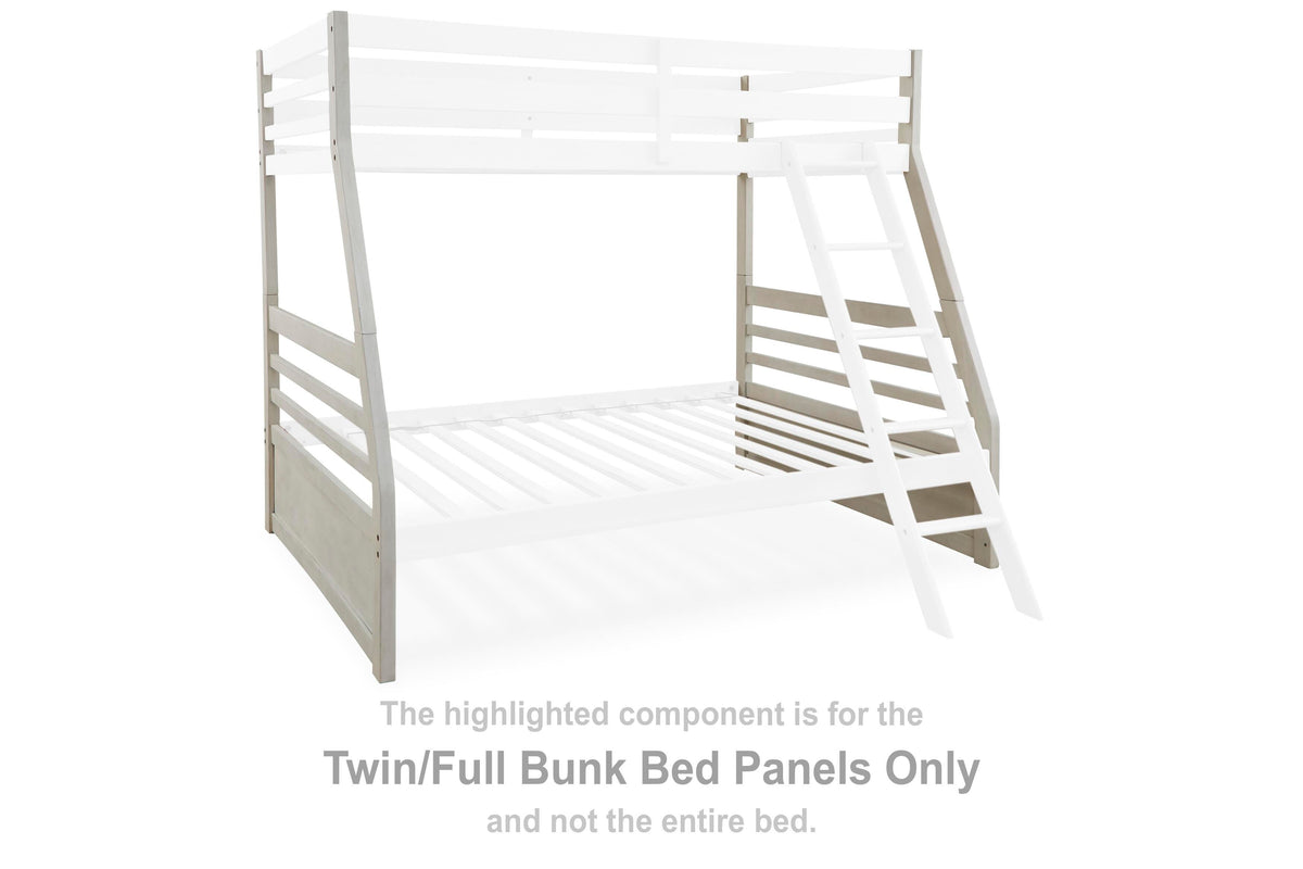 Robbinsdale Twin/Full Bunk Bed Panels (Youth) - Antique White  (B742-SI)
