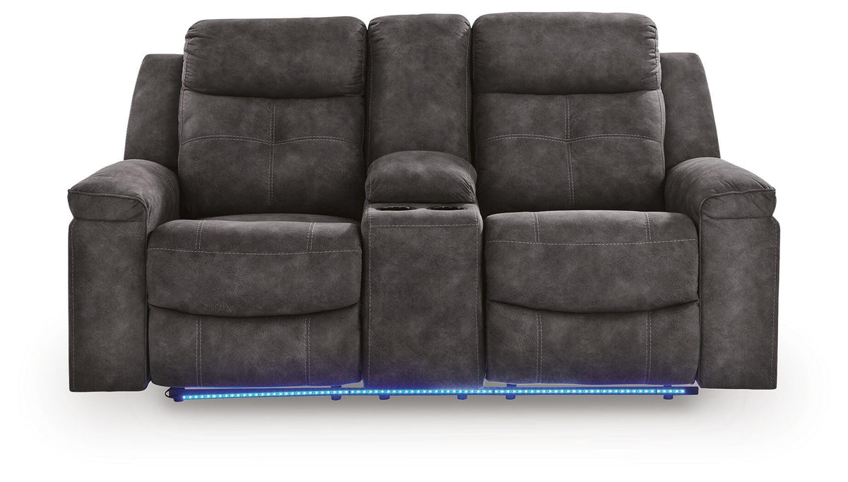 Brysonview Reclining Loveseat with Console (63605-SI) - Image 4