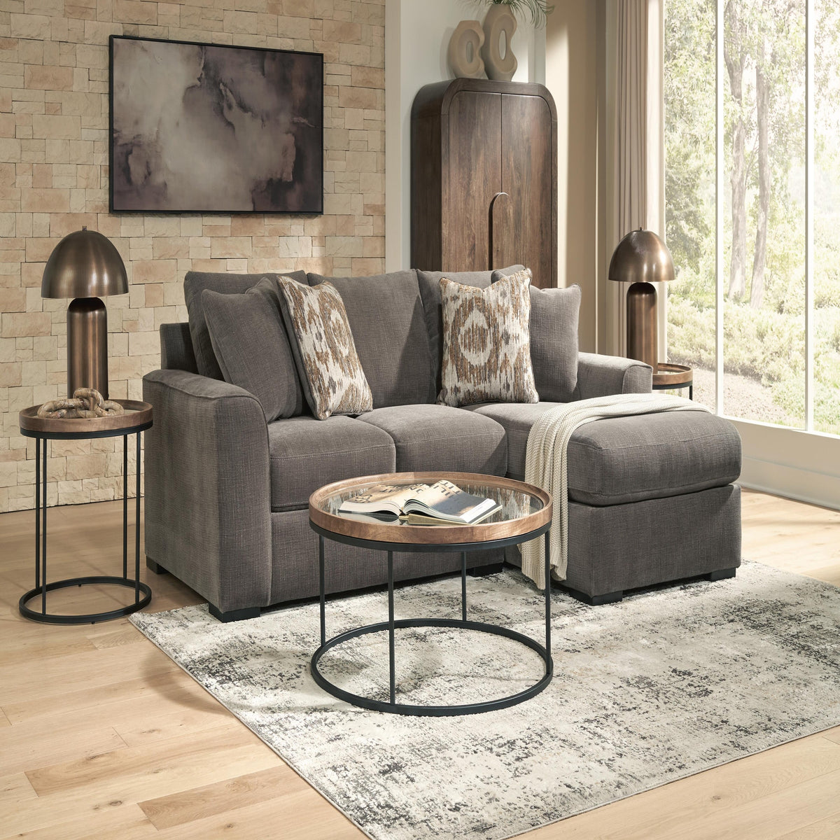 Larson Levee 2-Piece Sectional Sofa Chaise (PC86205-SI) - Image 3