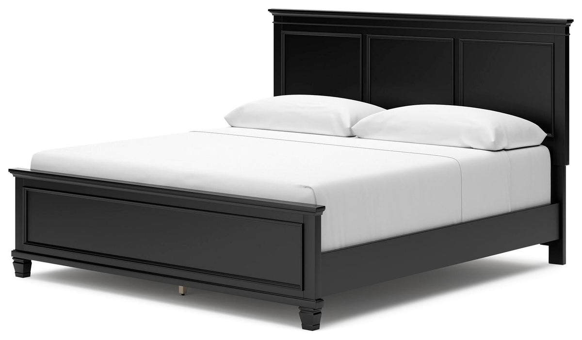Lanolee Panel Bed, Dresser, Mirror and 2 Nightstands - Black  (B687-SI) - Image 15