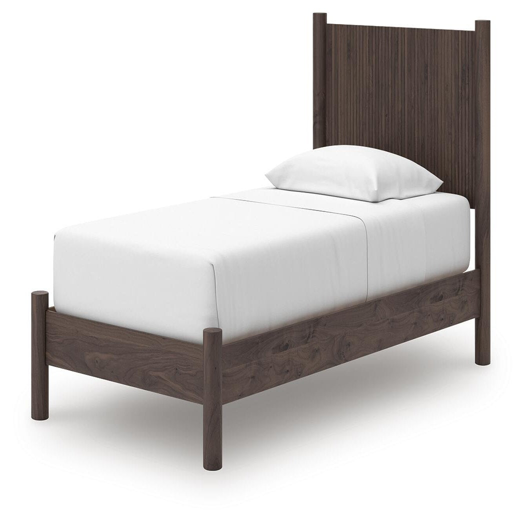 Pamytta Twin Panel Platform Bed, Dresser and Mirror (PCB2614-SI) - Image 14