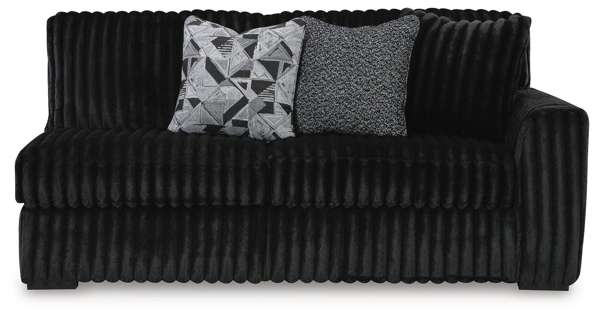 Midnight-Madness 2-Piece Sectional and Ottoman (98103-SI) - Image 10