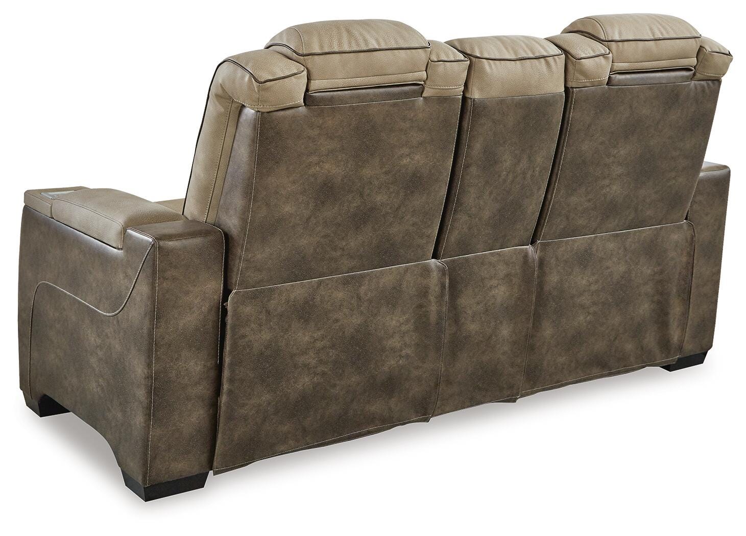 Next-Gen Durapella Power Reclining Loveseat with Console (22003-SI) - Image 8