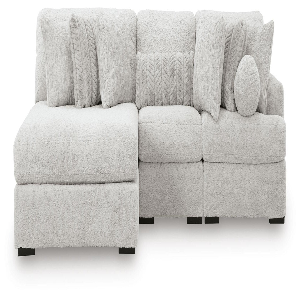 Cuddle Plush 3-Piece Sectional with Chaise (PC59106-SI) - Image 3