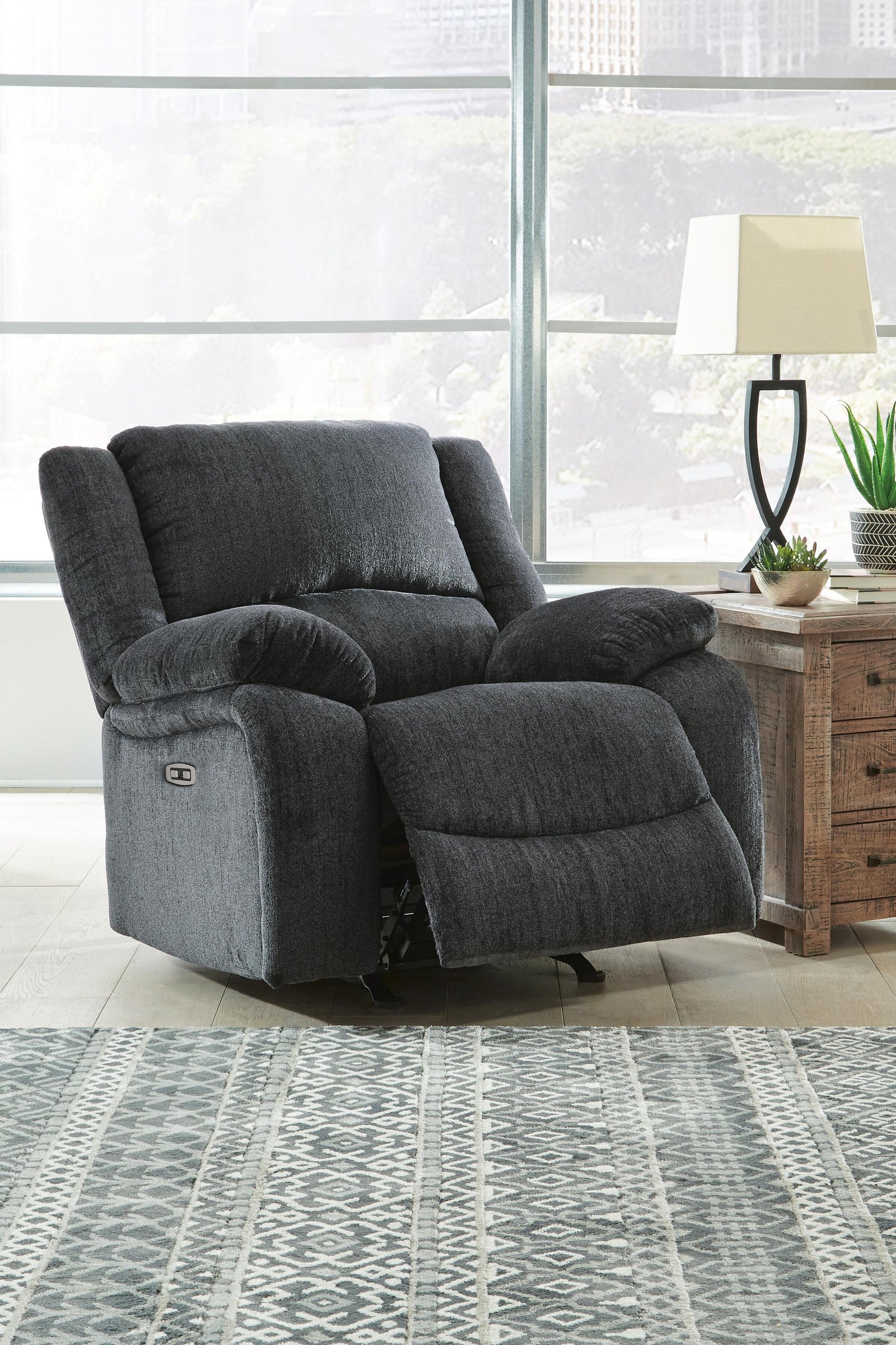 Draycoll Power Reclining Loveseat with Console (76504-SI) - Image 27