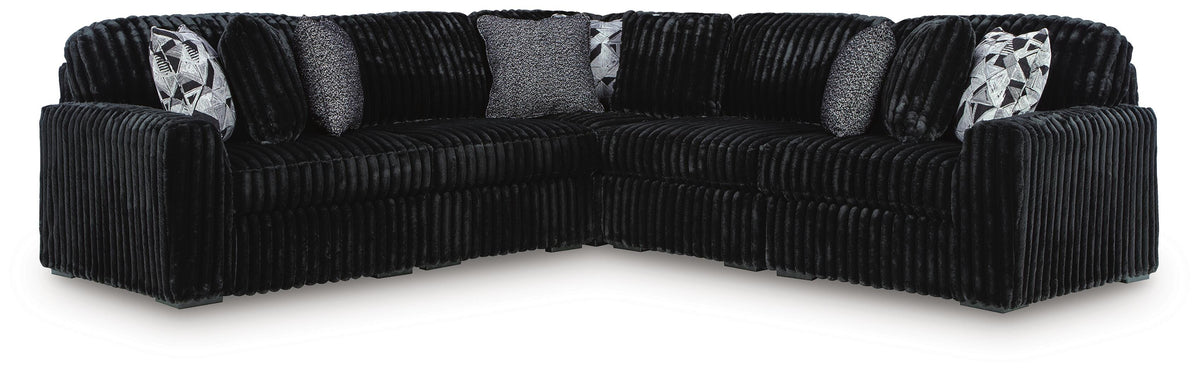 Midnight-Madness 5-Piece Sectional (98103-SI)
