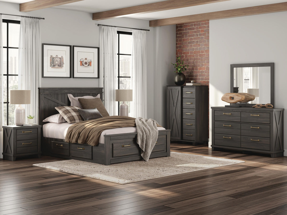 Vonitta Bay Queen Panel Storage Bed (PCB2648-SI) - Image 11