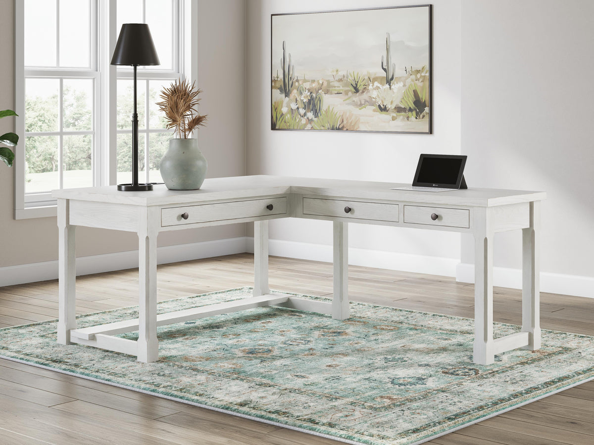 Robbinsdale L-Shaped Home Office Desk (H742-SI) - Image 9