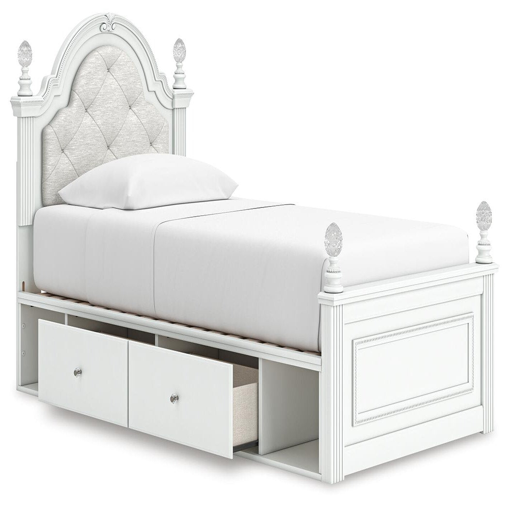 Kozlani Twin Upholstered Panel Storage Bed (PCB1819-SI) - Image 2