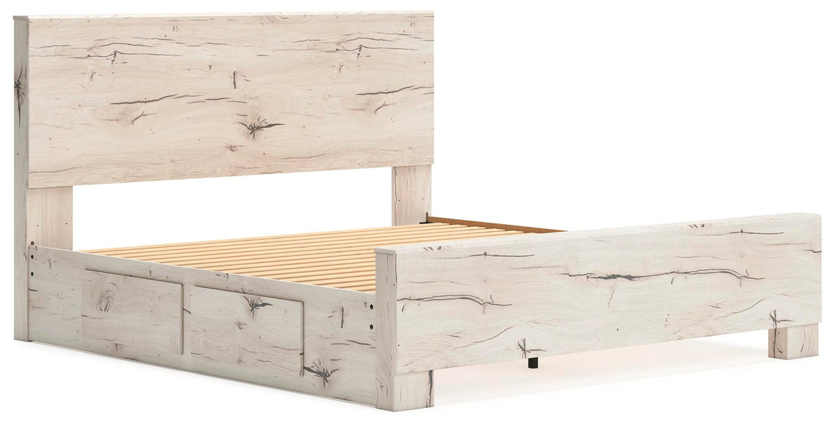 Lawroy Panel Bed with Storage - Light Natural  (B2310-SI) - Image 8